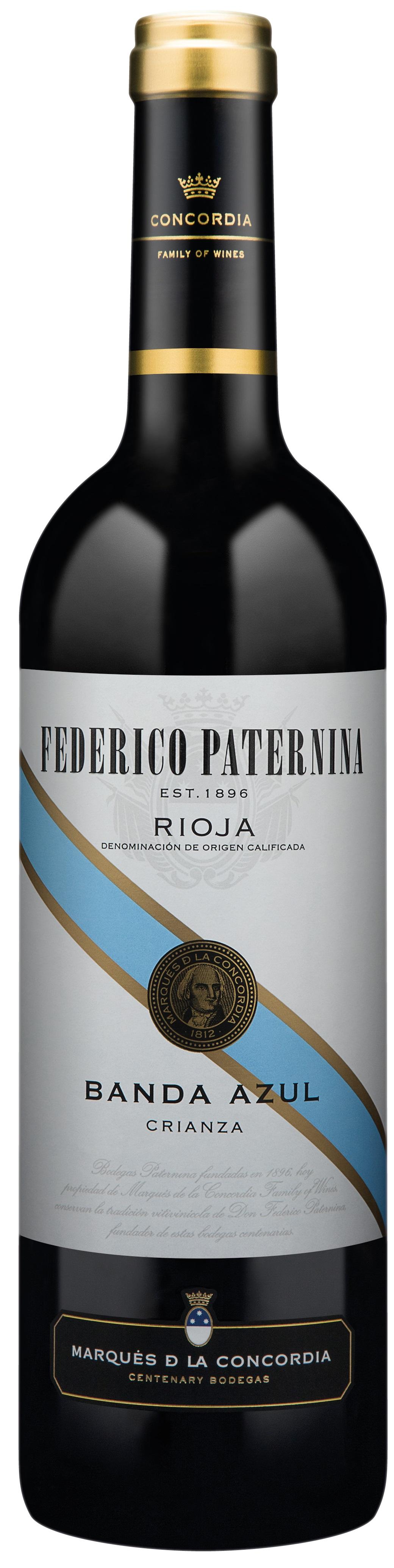 A1223  FEDERICO PATERNINA BANDA AZUL 75 CL DO RIOJA