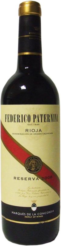 A1224  FEDERICO PATERNINA BANDA ROJA RESERVA 75 CL DO RIOJA