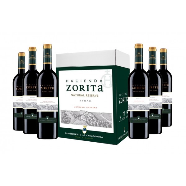 A1231  HACIENDA ZORITA NAT.RES SYRAH 75 CL. X 6 DO ARRIBES